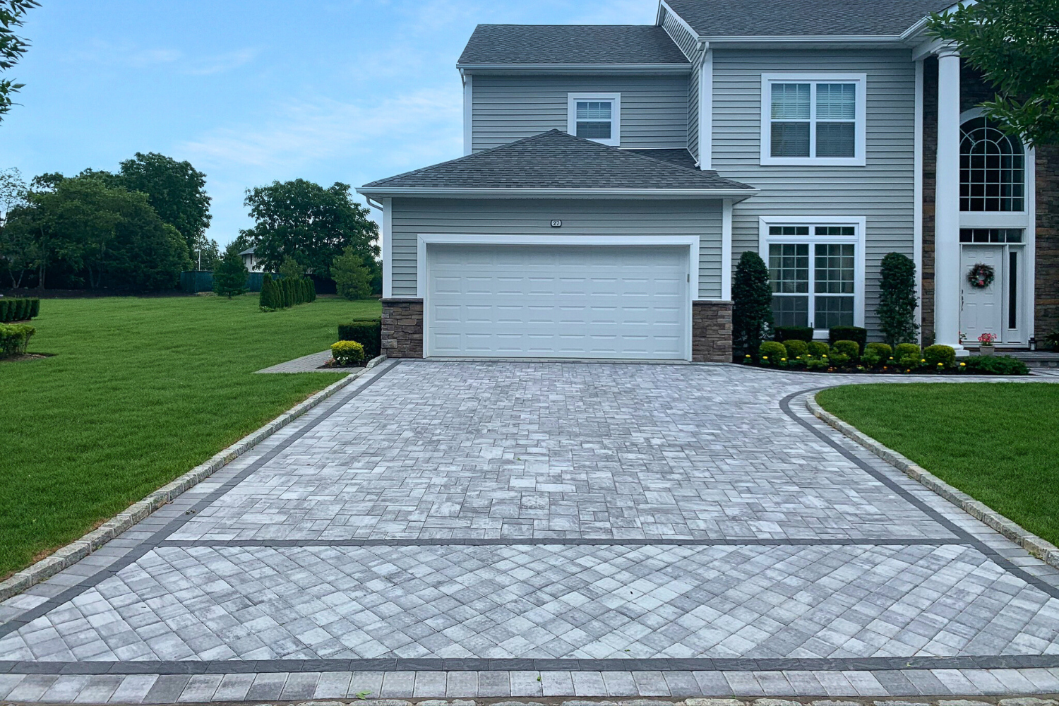 Brick paver driveway Nassau County