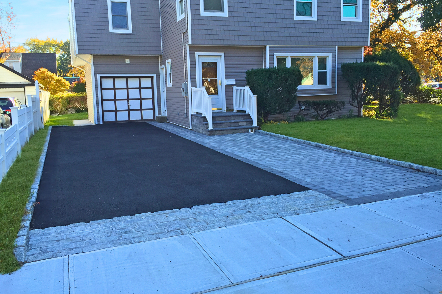 Driveway landscape integration