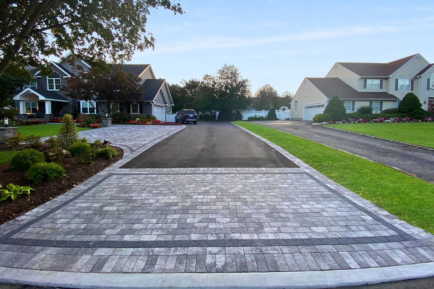 Custom driveway design Suffolk County