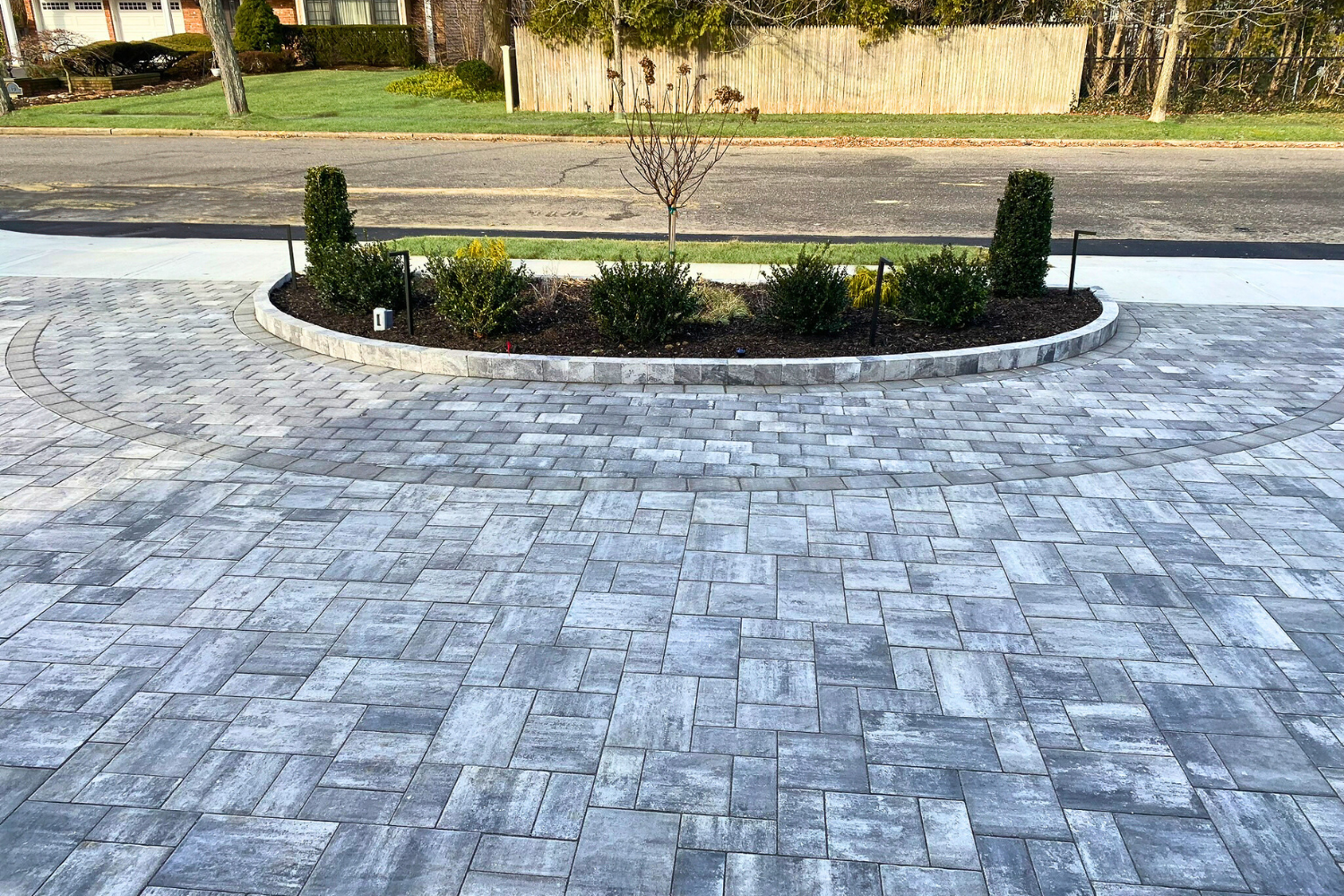 Driveway stone pattern design