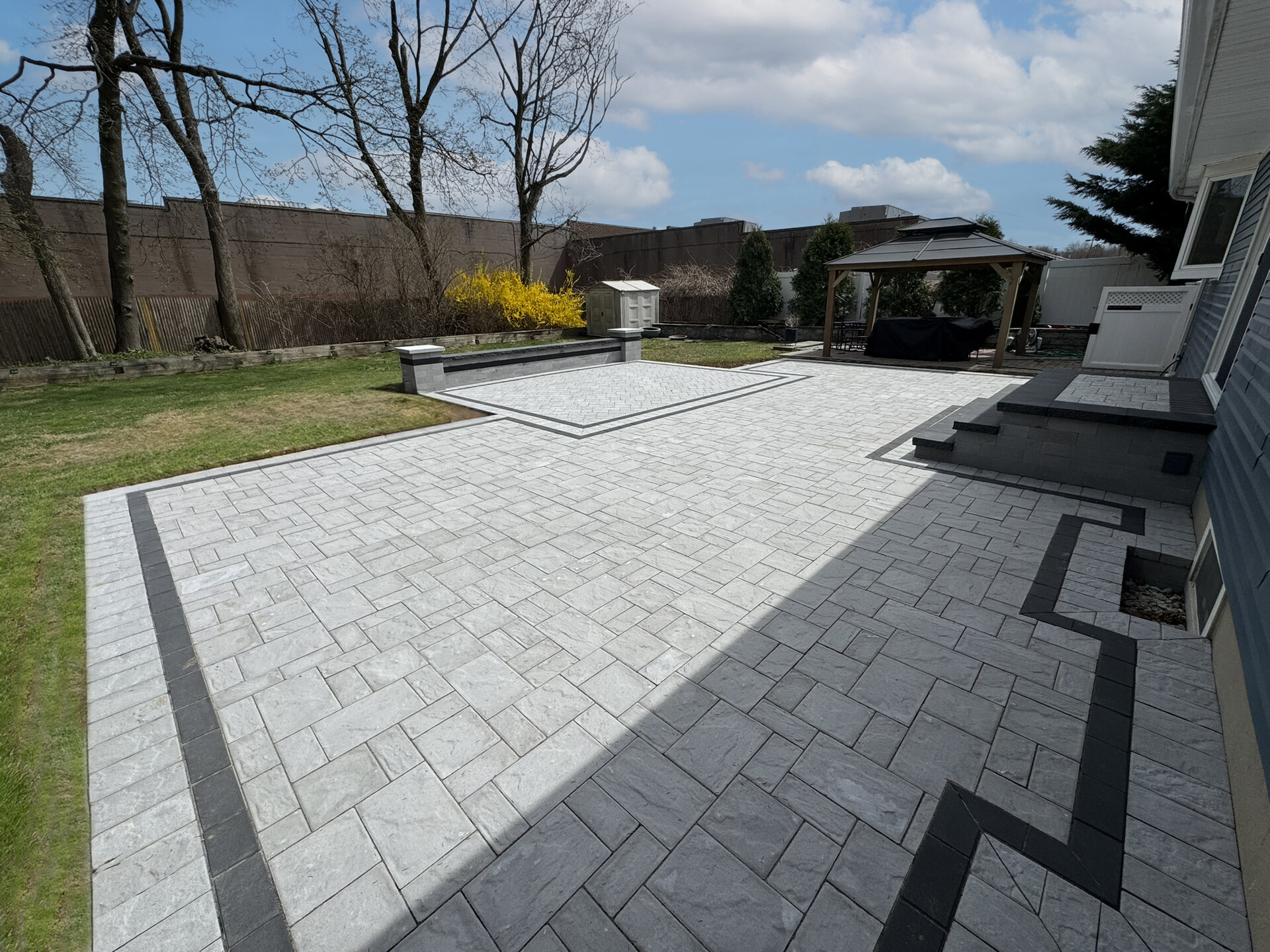 Brick paver patio Nassau County
