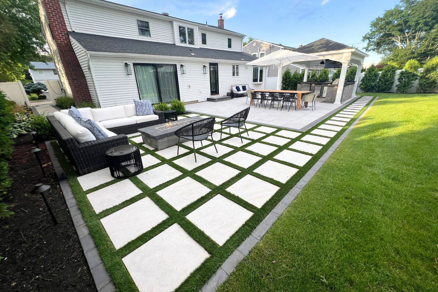 Elegant patio installation Nassau