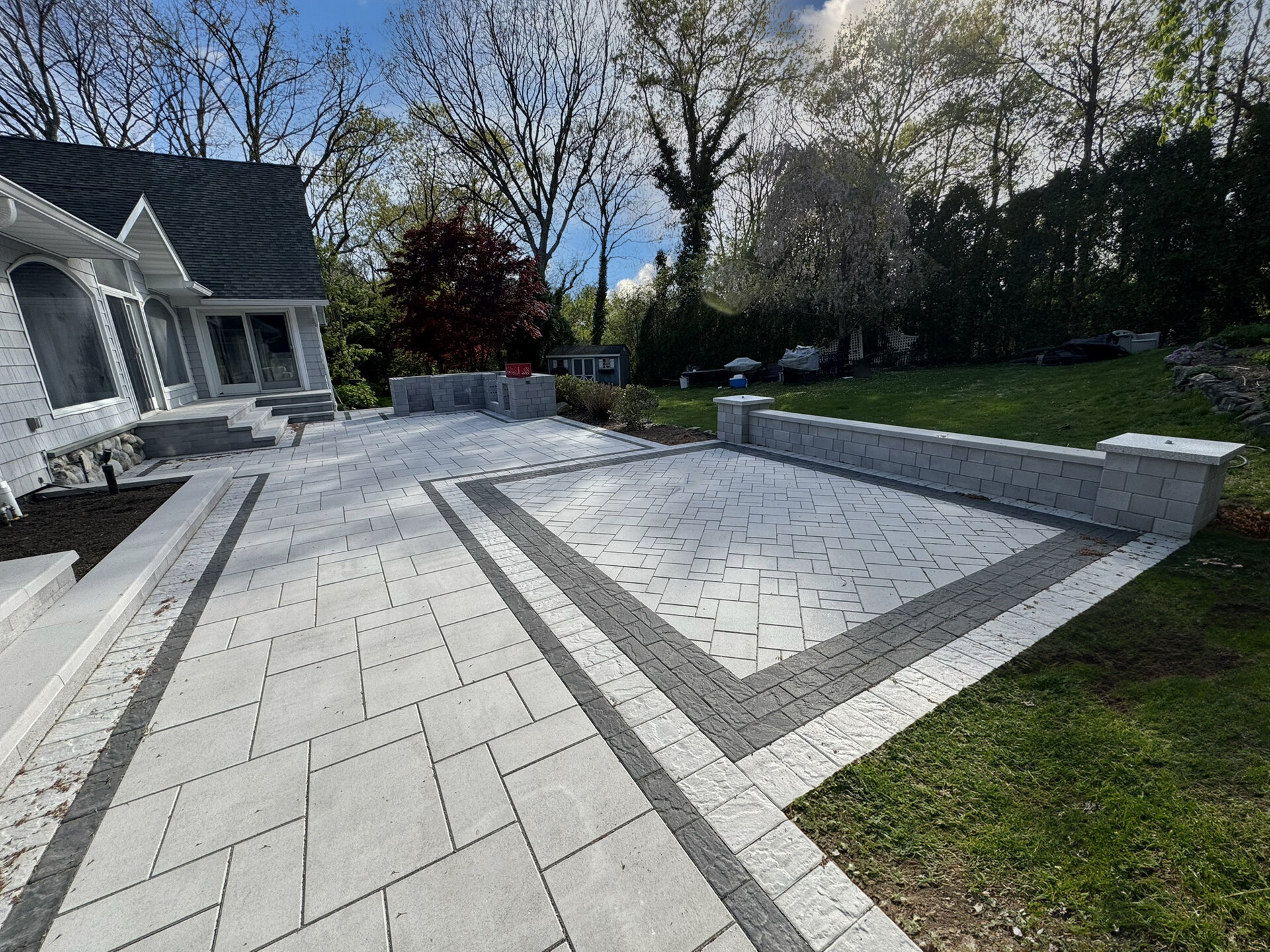 Finished patio project Long Island