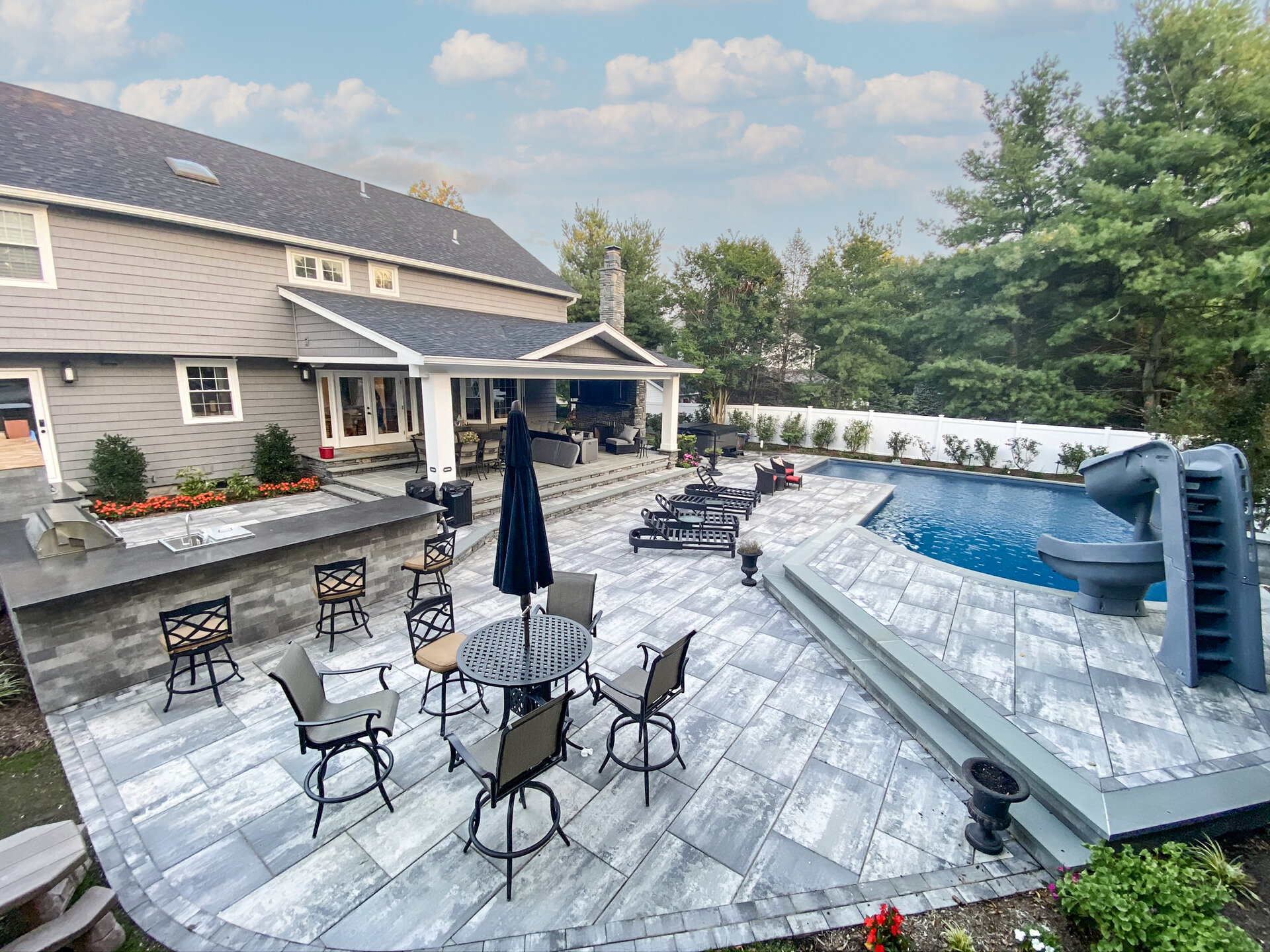 Patio seating area Long Island
