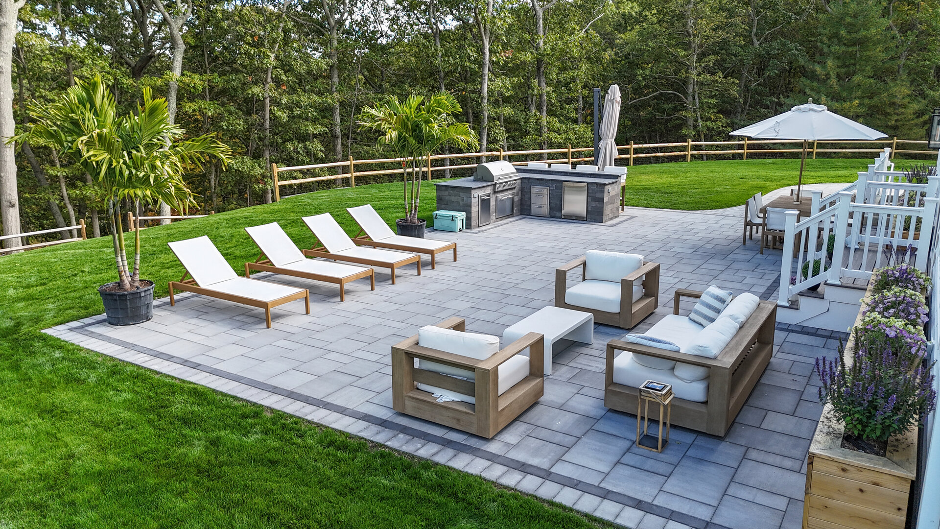 Pool patio installation Long Island