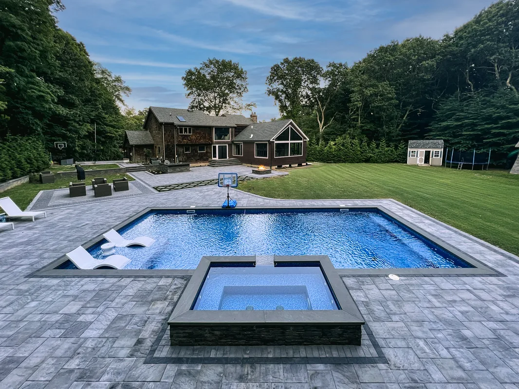 Flawless Masonry — completed vinyl pool project